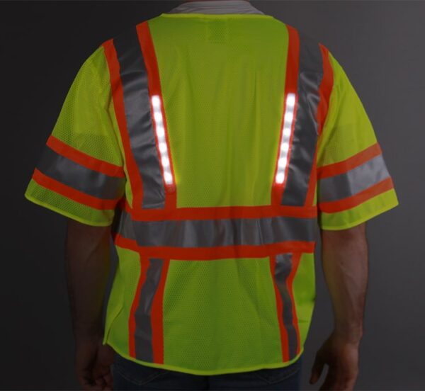 Hi Vis LED Safety Vest – Class 3 - Image 3