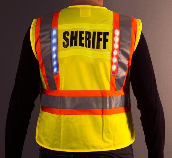 Hi Vis LED Safety Vest – Class 2 – Public Safety - Image 3