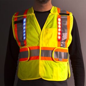 Hi Vis LED Safety Vest – Class 2 – Public Safety