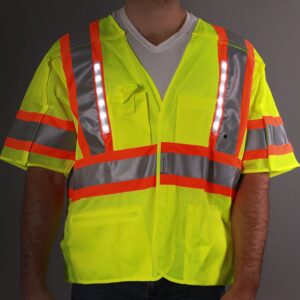 Hi Vis LED Safety Vest – Class 3