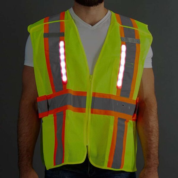 Hi-Vis LED Mesh Break-Away Vest (Class 2)