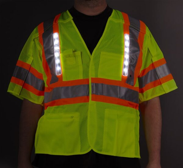 Hi-Vis LED Safety Vest – Canadian Style (Class 3) - Image 2